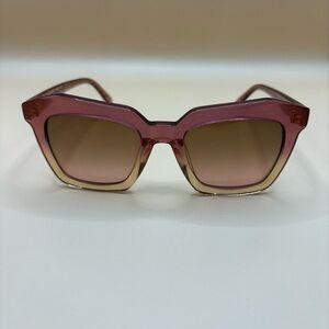 MCM Pink and Brown Geometric Sunglasses